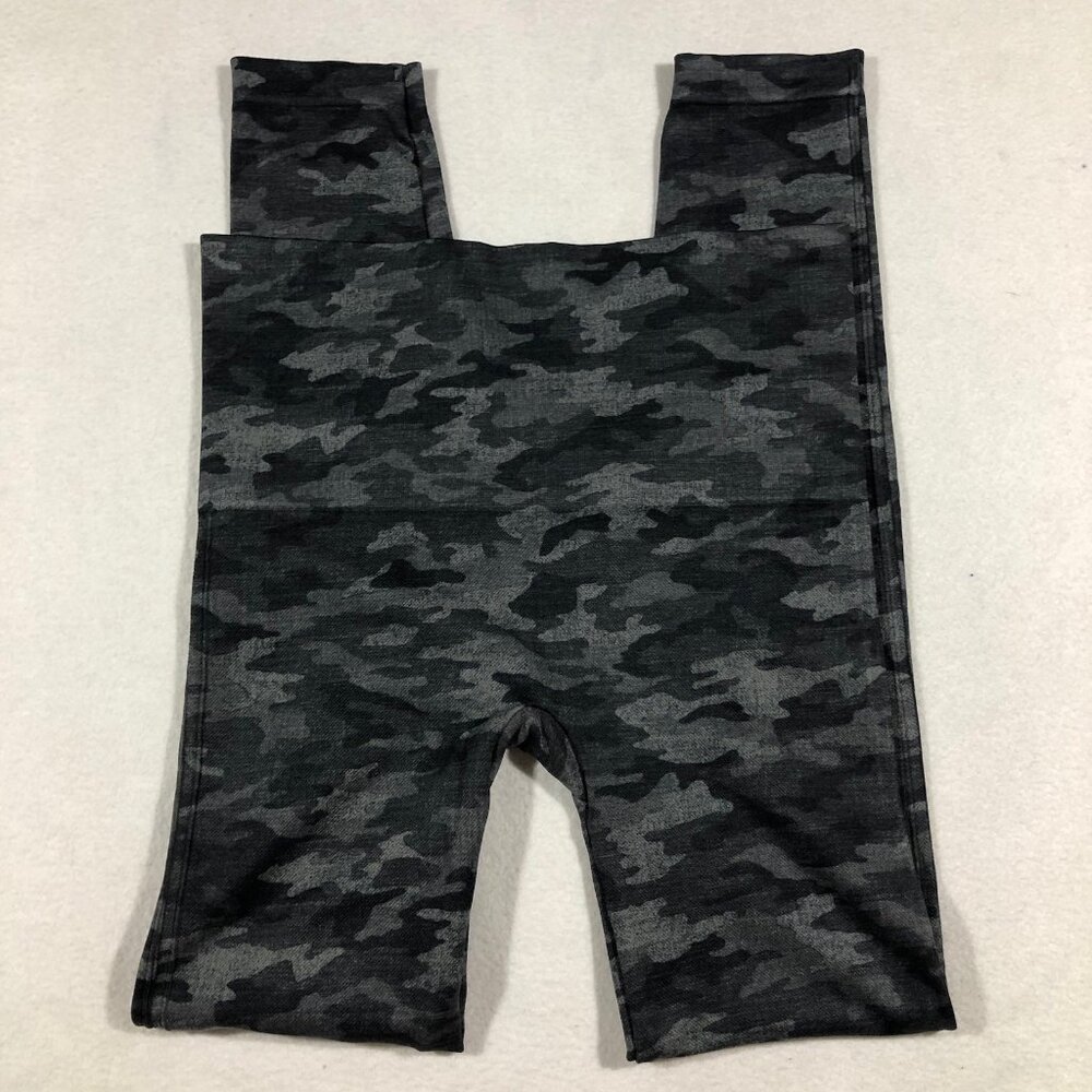 Spanx Womens Large Camo Leggings Gray
